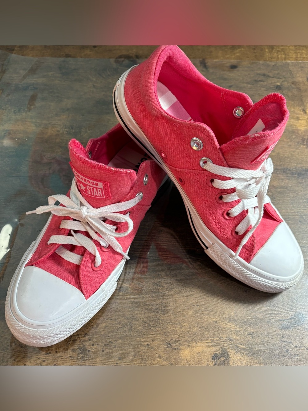 Converse Women's Chuck Taylor All Star Madison sneakers low top bright pink sz 7